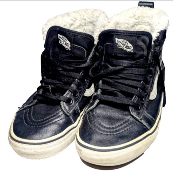 Vans Sk8-Hi MTE Women's Size 7.5 black winter shoes - Picture 1 of 8